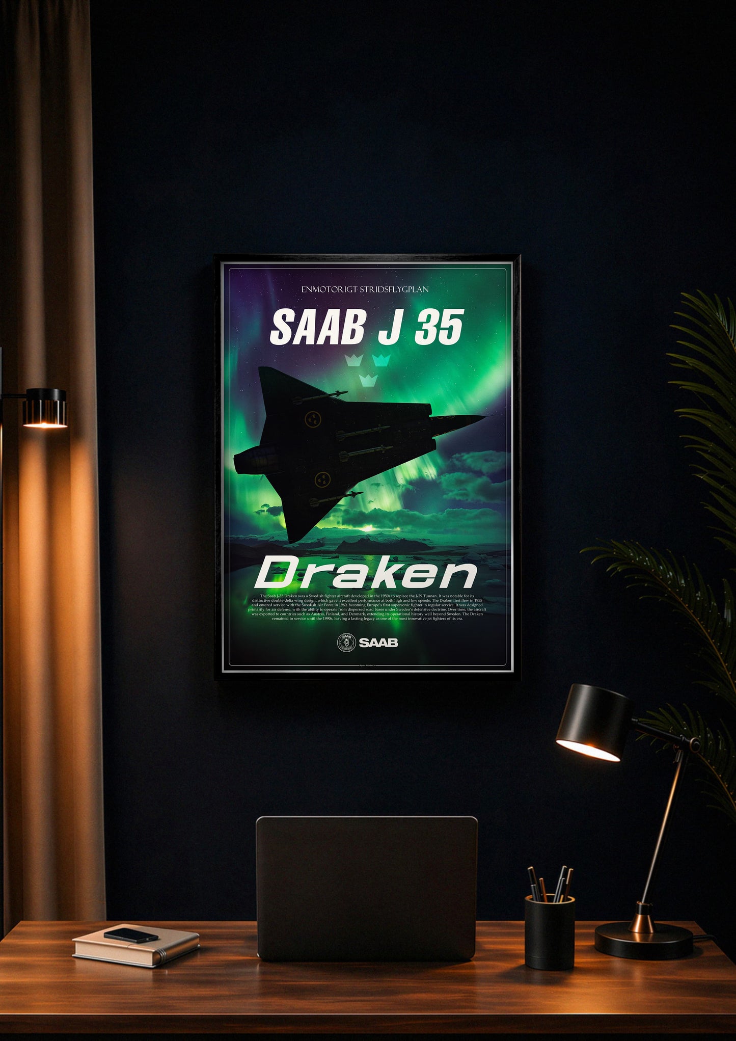 J 35 Draken Poster