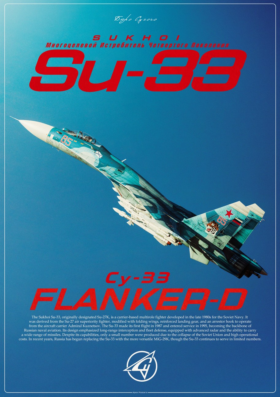 Su-33 Flanker-D Poster