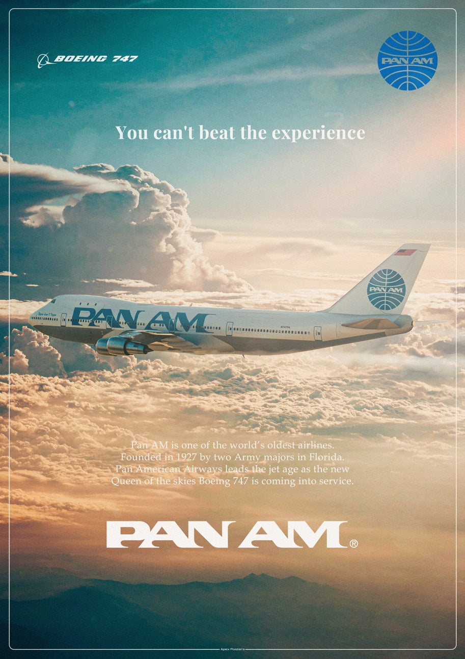 Pan Am Boeing 747 Poster