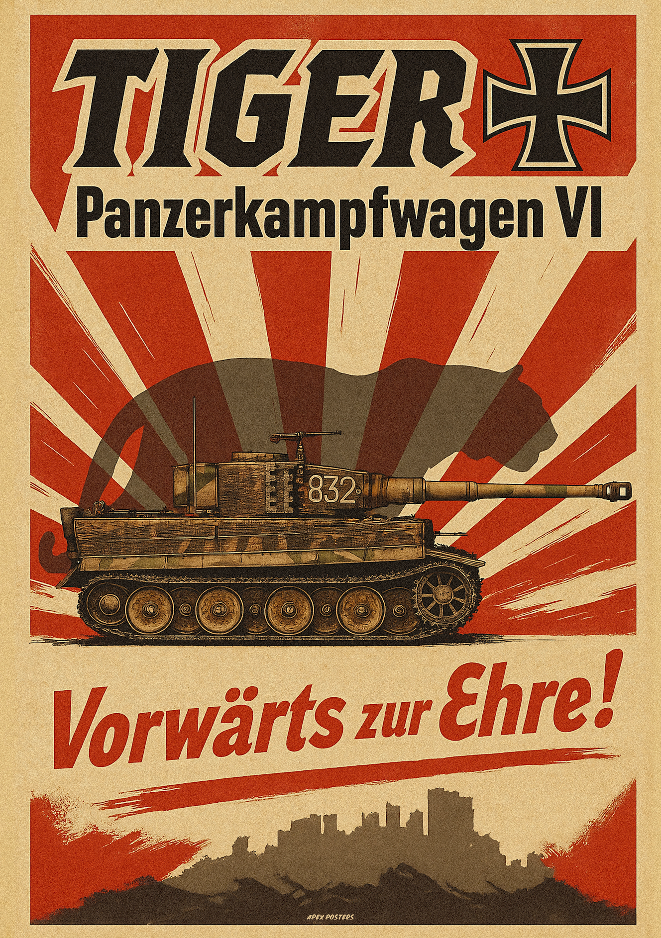 Tiger Tank Poster – Apex Posters