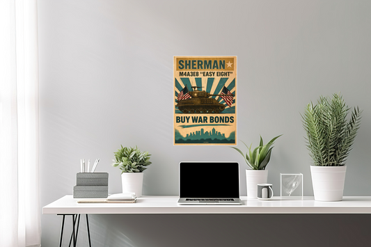 Sherman Tank Poster