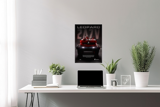Leopard 2A7V Tank Poster