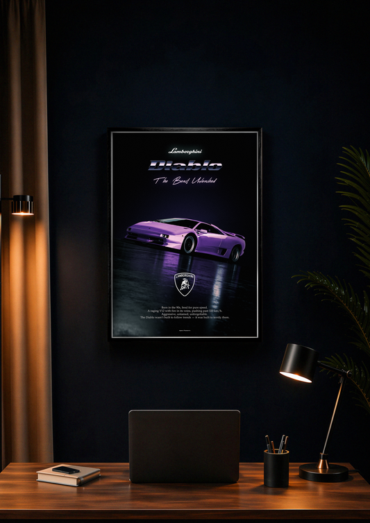 Lamborghini Diablo Poster