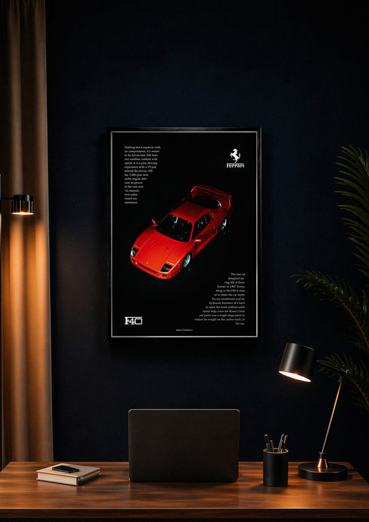 Ferrari F40 Poster