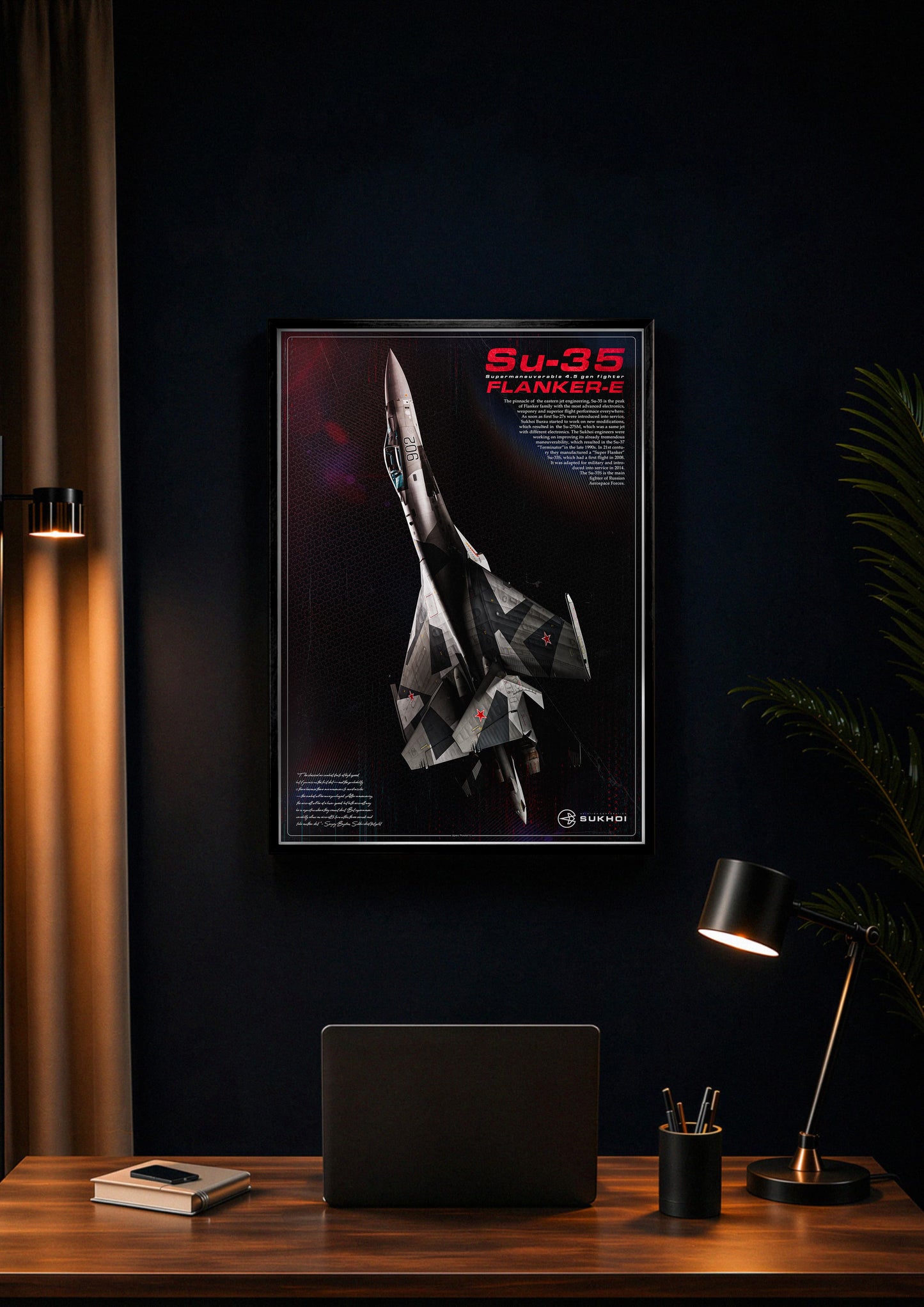 Su-35S Flanker-E Poster