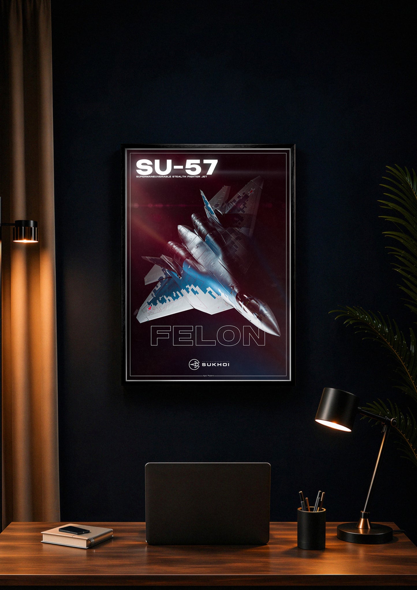 Su-57 Felon Minimalism Poster