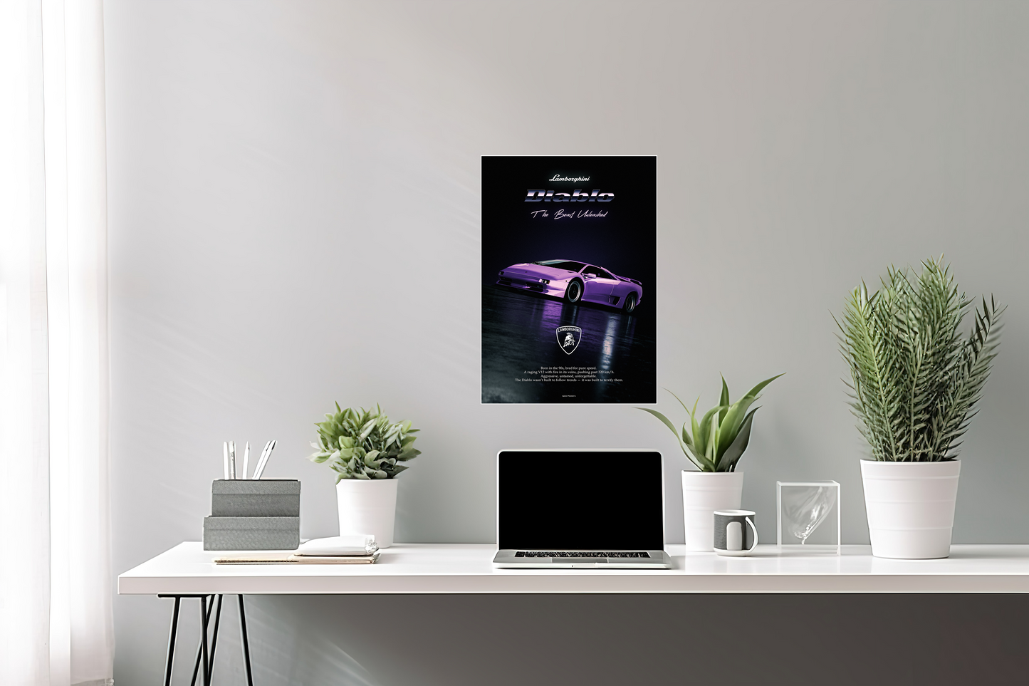 Lamborghini Diablo Poster