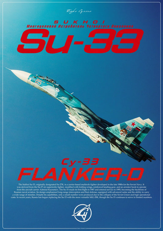 Su-33 Flanker-D Poster