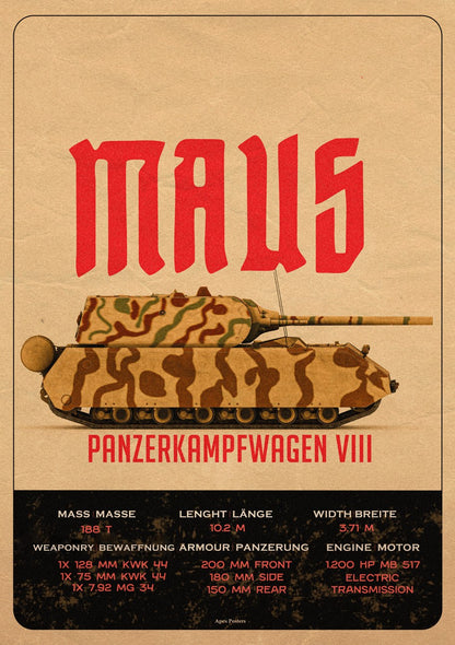 Maus Tank Poster