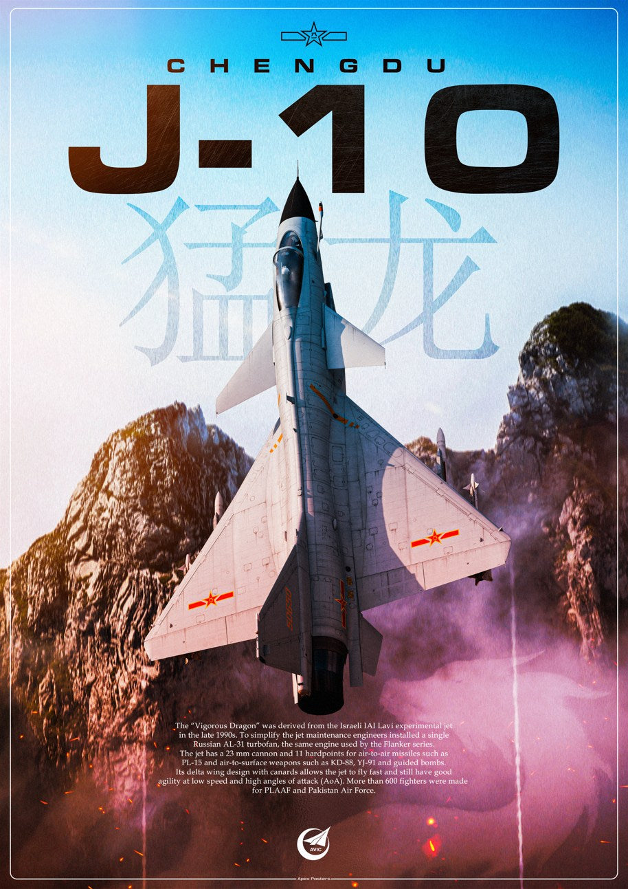 J-10 Vigorous Dragon Poster
