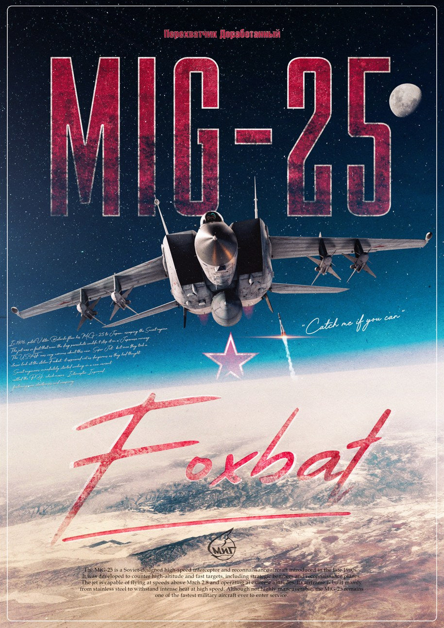 MiG-25 Foxbat Poster