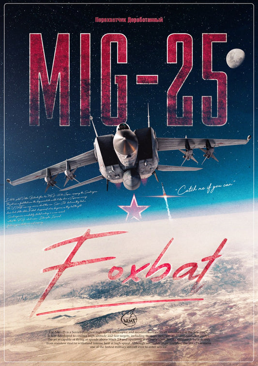 MiG-25 Foxbat Poster