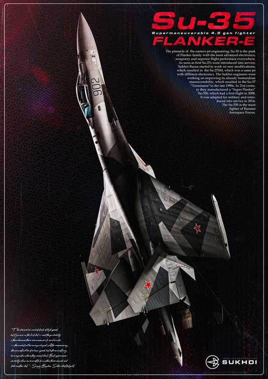 Su-35S Flanker-E Poster