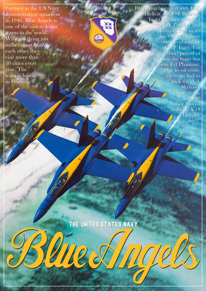"Blue Angels" Team Poster