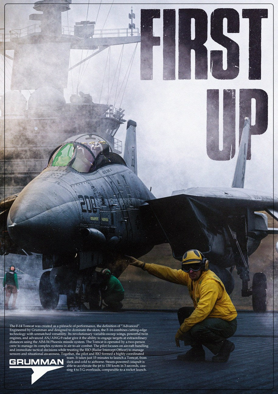 "First Up" F-14 Tomcat Poster