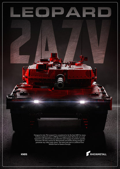 Leopard 2A7V Tank Poster