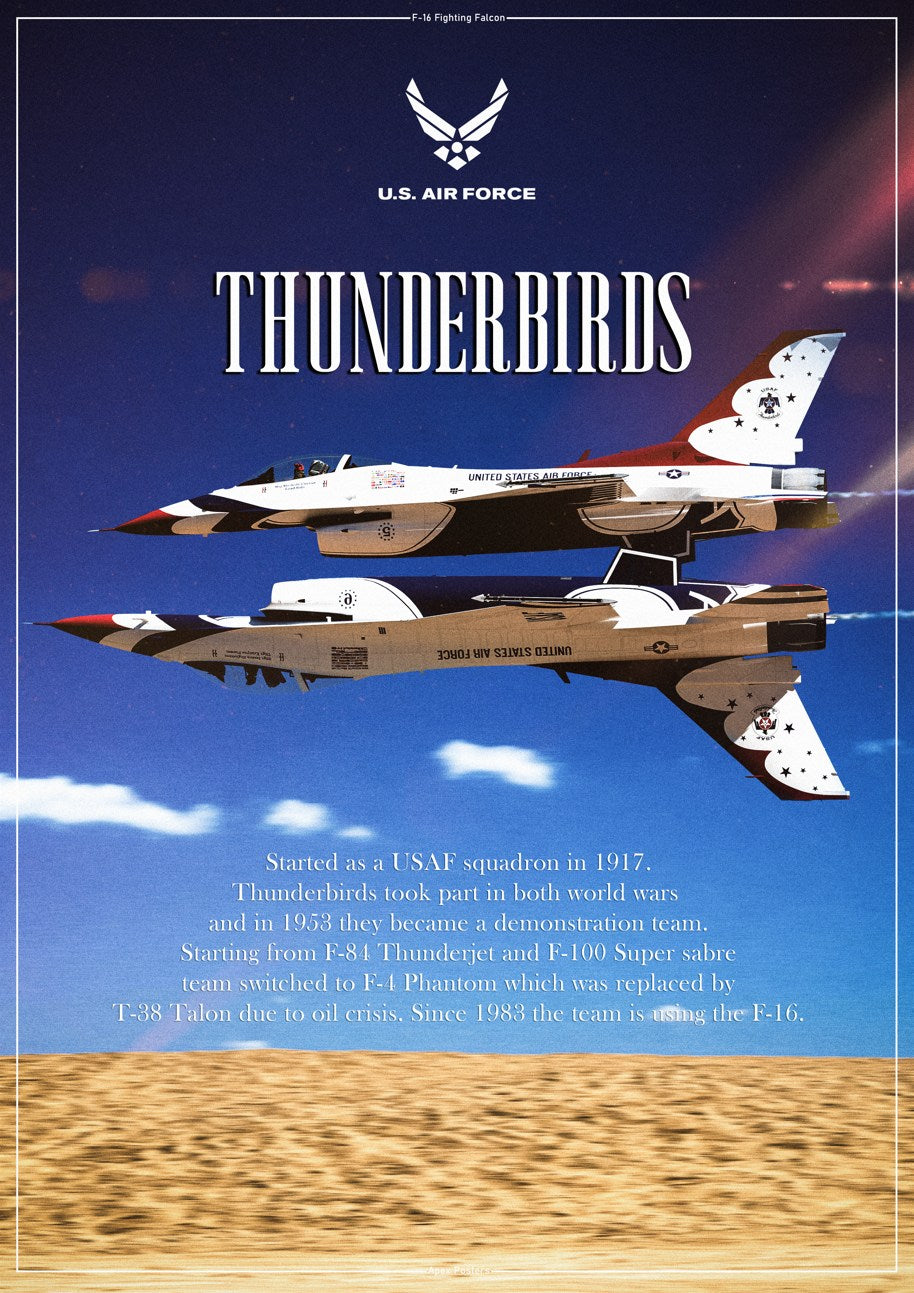 "Thunderbirds" Team Poster