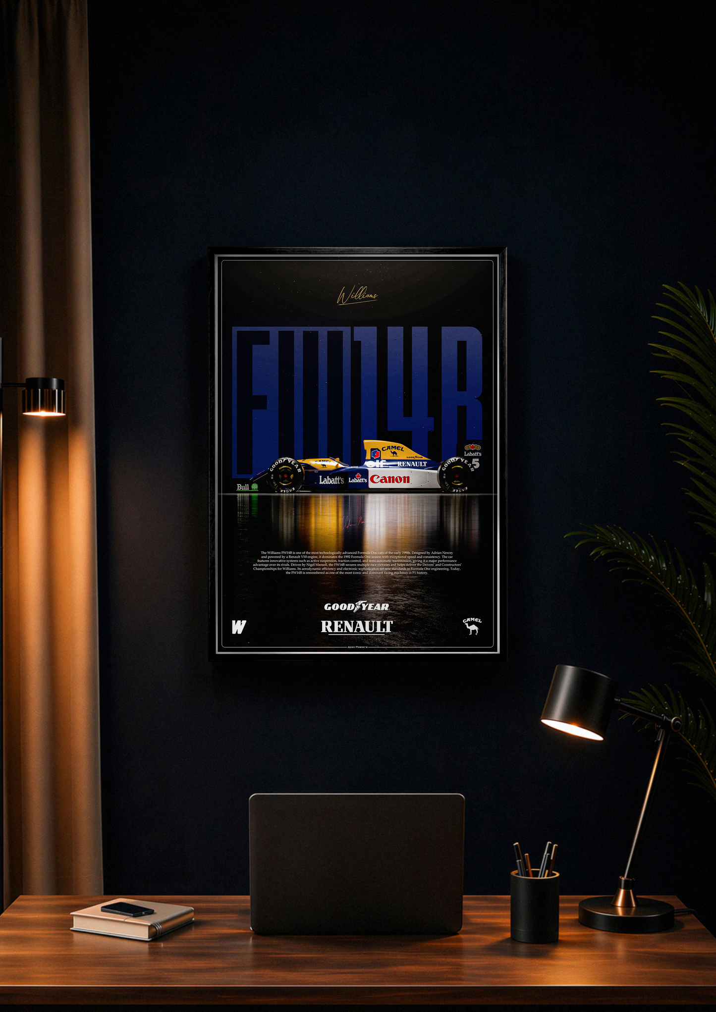 Williams FW14B Poster