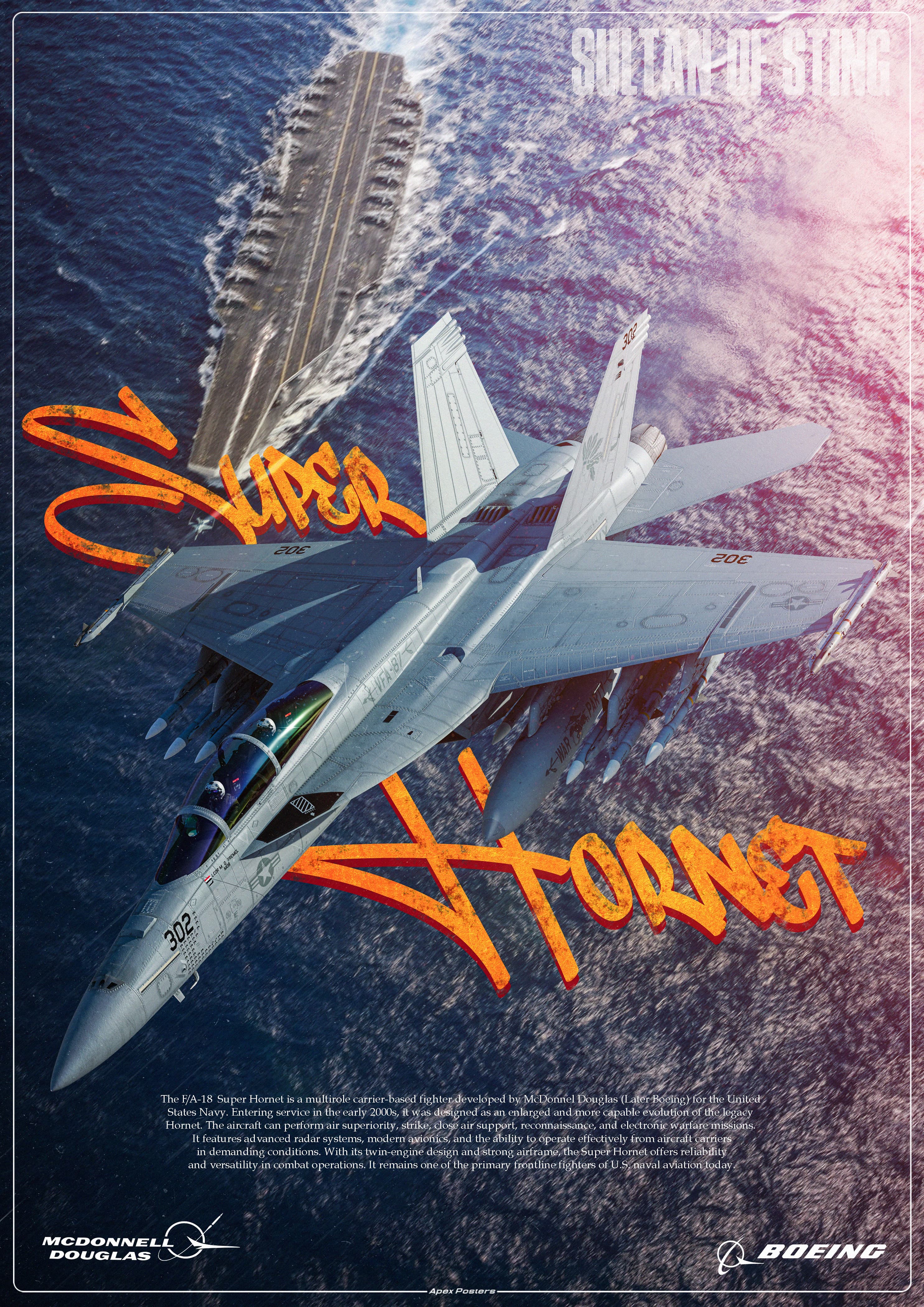 F/A-18F Super Hornet Poster – Apex Posters