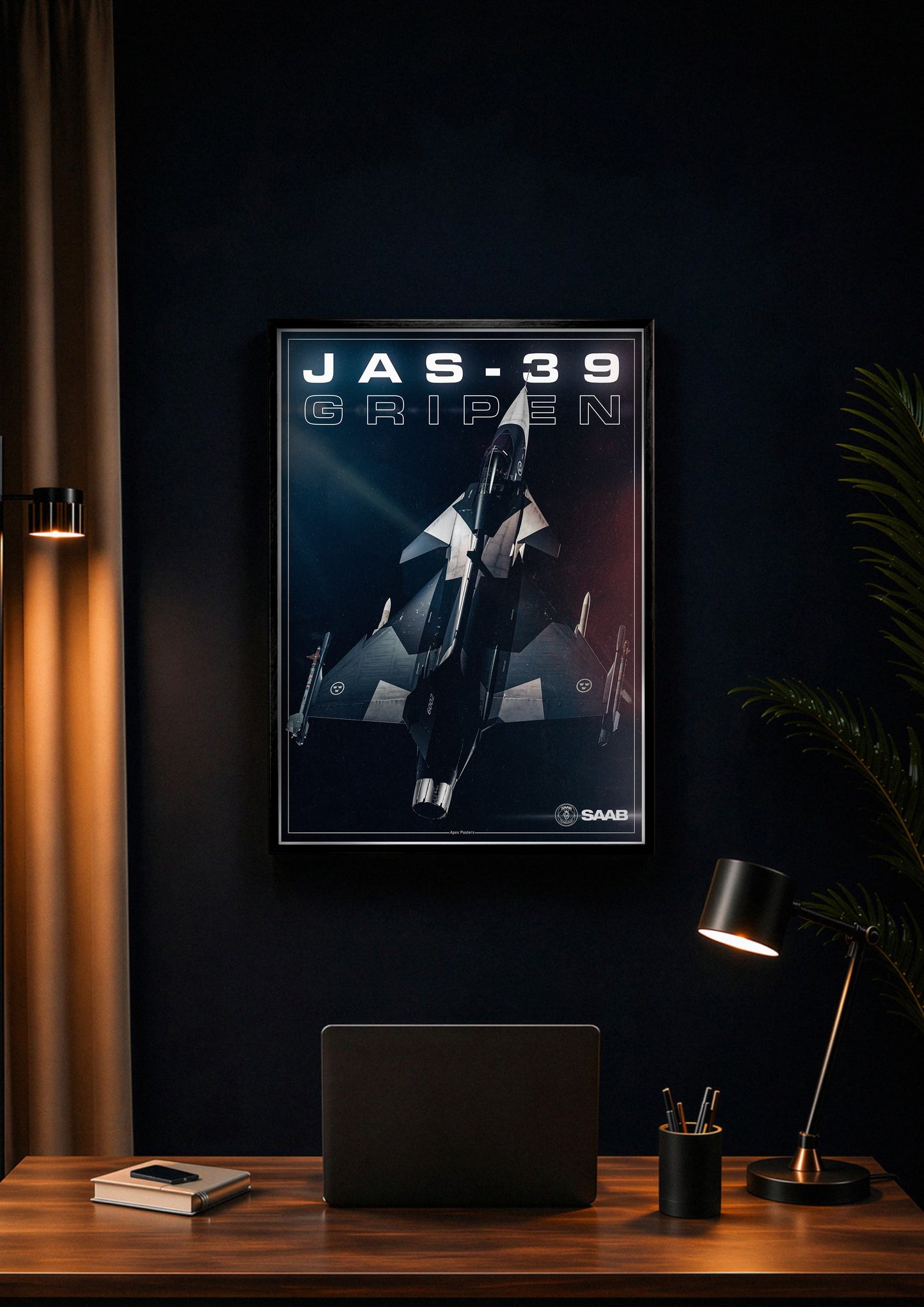 JAS-39 Gripen Minimalism Poster