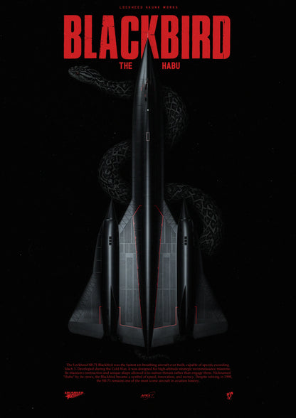 SR-71 Blackbird Minimalism Poster