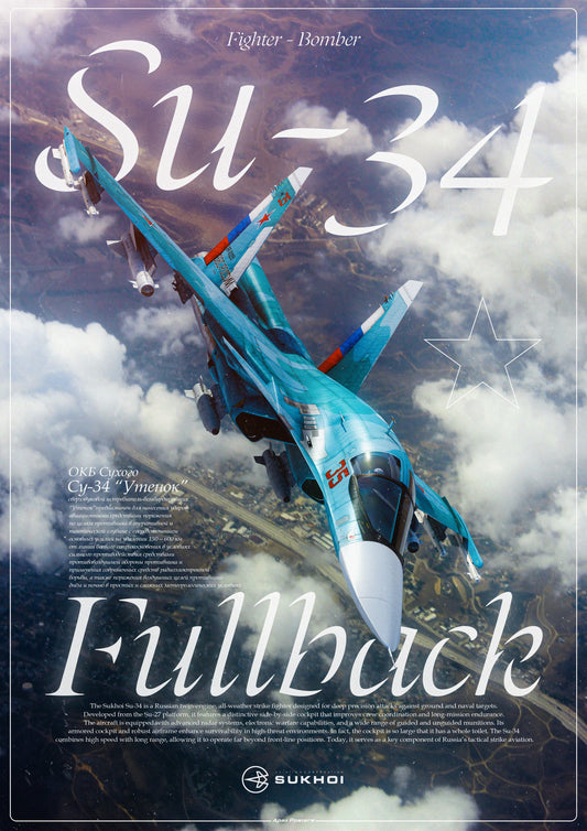 Su-34 Fullback Poster