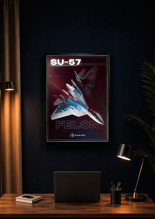 Su-57 Felon Minimalism Poster